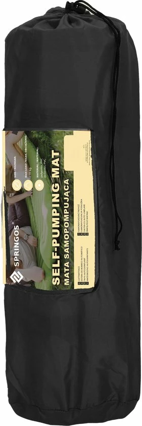 Nieuw ???? Springos Slaapmat | Zelfopblazend | 180 Cm | Inclusief Hoes | Zwart ???? 17 Nieuw ???? Springos Slaapmat | Zelfopblazend | 180 Cm | Inclusief Hoes | Zwart ???? - Afbeelding 15