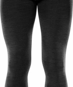 Promo ???? FALKE Wool Tech. Regular Fit Long Tights Lange Sportmaillot Basislaag Broekje Sneldrogend Warm Ademend Merino Thermo Ondergoed Zwart Heren Underwear - Broeken - Maat XXL ????