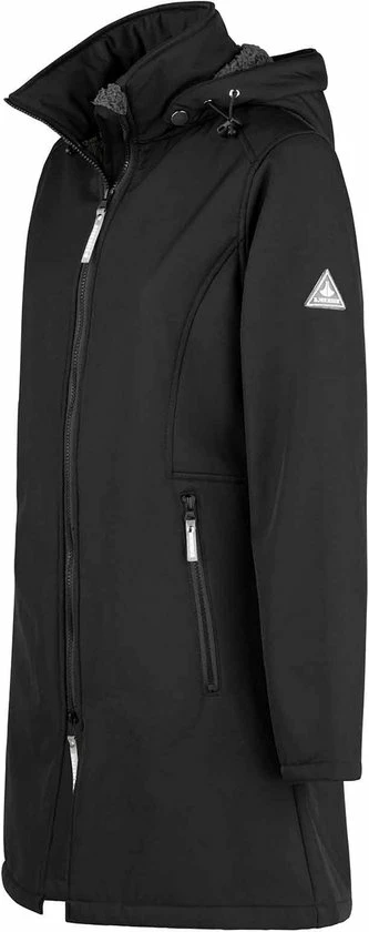 Flash-uitverkoop ???? BJØRNSON Signe Softshell Winterjas Parka Dames - Teddy - Maat 38 - Zwart ???? 5 Flash-uitverkoop ???? BJØRNSON Signe Softshell Winterjas Parka Dames - Teddy - Maat 38 - Zwart ???? - Afbeelding 3