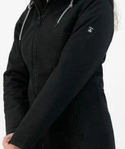 Goedkoopste ???? Kjelvik Dames Winterjas - Softshell Parka Dames - Tina - Zwart - Maat 46 ???? -Hendi Shop 337x840