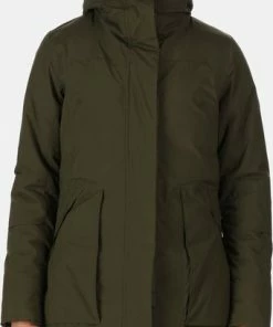 Goedkoop ???? Regatta, ???? Womens Yewbank II Waterdichte Dames Winterjas, Khakigroen, Maat 38 ????