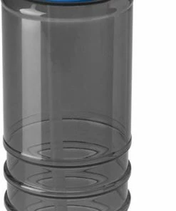 Aanbiedingen ✔️ Bellatio Design Kunststof Waterfles/drinkfles Transparant Zwart/blauw Met Rietje 650 Ml - Sportfles - Bidon ????