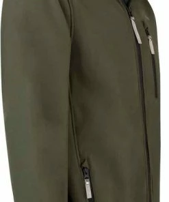 Uitgang ???? BJØRNSON DAG Softshell Jas 4 Seizoenen Heren - Winddicht - Fleece Gevoerd - Waterafstotend - Ademend - Outdoor Herenjas - Rits Zakken - Tussenjas - Maat 2XL - Olijfgroen ???? -Hendi Shop 351x840 4