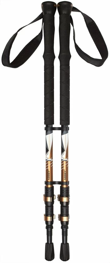 Kopen ???? Abbey Camp Abbey Wandelstokken Telescopisch Verstelbaar - Takezi - Set - Zwart/Brons ???? 5 Kopen ???? Abbey Camp Abbey Wandelstokken Telescopisch Verstelbaar - Takezi - Set - Zwart/Brons ???? - Afbeelding 3