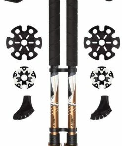 Kopen ???? Abbey Camp Abbey Wandelstokken Telescopisch Verstelbaar - Takezi - Set - Zwart/Brons ????