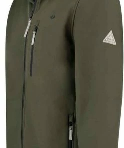 Uitgang ???? BJØRNSON DAG Softshell Jas 4 Seizoenen Heren - Winddicht - Fleece Gevoerd - Waterafstotend - Ademend - Outdoor Herenjas - Rits Zakken - Tussenjas - Maat 2XL - Olijfgroen ???? -Hendi Shop 360x840 5