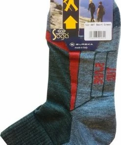 Gloednieuw ✔️ Soga 2-Pack Half Hoge Wandelsokken Met Merino Wol S12 Quarter Dames & Heren Groen - Maat 35-38 ????