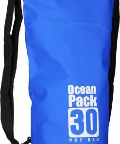 Promo ???? Merkloos Relaxdays Ocean Pack 30 Liter - Waterdichte Tas - Outdoor Droogtas - Dry Bag - Plunjezak - Blauw ???? -Hendi Shop 461x840 4