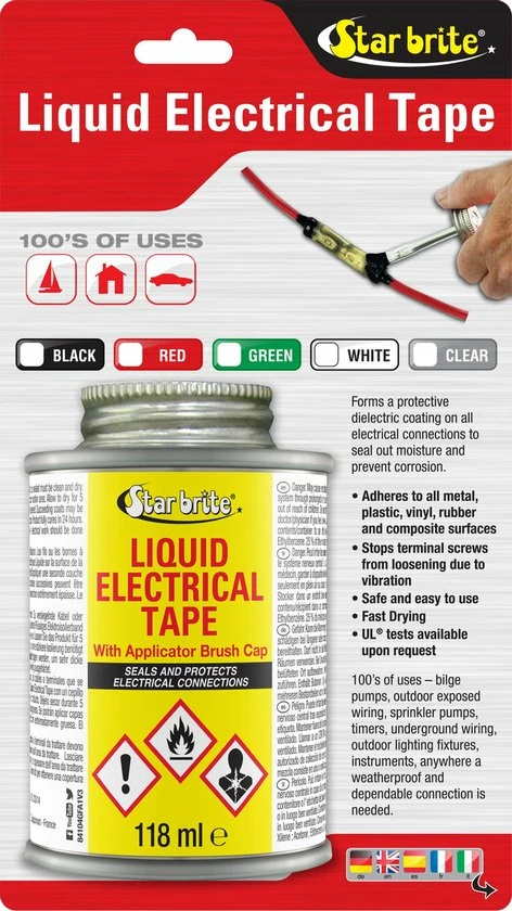Beste deal ⭐ Starbrite Star Brite Liquid Electrical Tape - Black | 118ml ???? 3 Beste deal ⭐ Starbrite Star Brite Liquid Electrical Tape - Black | 118ml ????