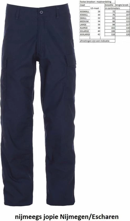 Beste deal ???? Fostex BDU Legerbroek Blauw Maat XL ⌛ 5 Beste deal ???? Fostex BDU Legerbroek Blauw Maat XL ⌛ - Afbeelding 3
