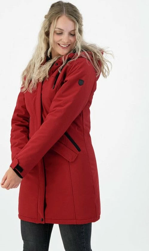 Kopen ???? Kjelvik Dames Softshell Parka - Winterparka Softshell - Chanela - Rood - Maat 36 ???? 5 Kopen ???? Kjelvik Dames Softshell Parka - Winterparka Softshell - Chanela - Rood - Maat 36 ???? - Afbeelding 3