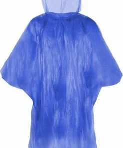 Goedkoop ???? Merkloos Voordelige Wegwerp Regenponcho Voor Volwassenen - Blauw ????