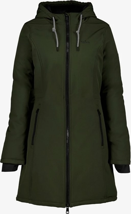 Flash-uitverkoop ???? Kjelvik Dames Softshell Parka - Groen - Maat M - Winddicht - Ademend Materiaal ⌛ 3 Flash-uitverkoop ???? Kjelvik Dames Softshell Parka - Groen - Maat M - Winddicht - Ademend Materiaal ⌛
