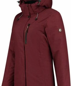 Kopen ???? Travelin' Jack Meya - Dames Outdoorjas - Waterdicht En Ademend - Rood - Maat 36 ????