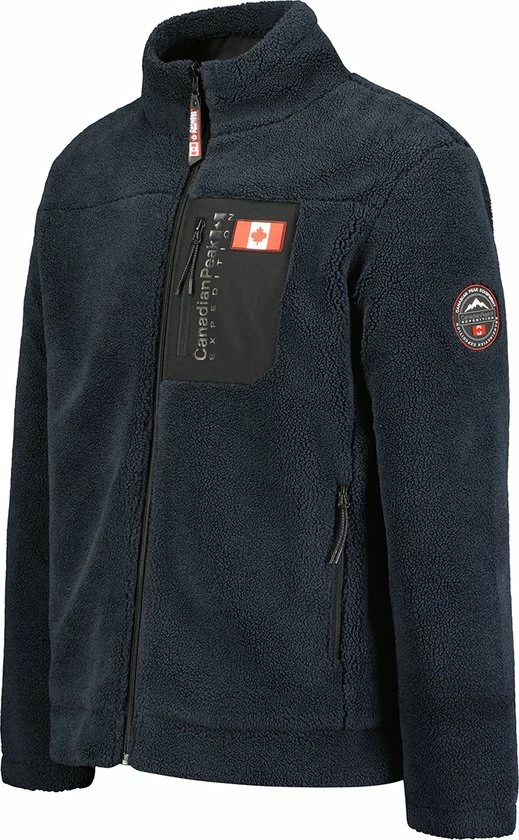 Hete verkoop ❤️ Canadian Peak Heren Fleece-Jack-Teddy Gevoerd-Vest- Navy-Maat L ⭐ 4 Hete verkoop ❤️ Canadian Peak Heren Fleece-Jack-Teddy Gevoerd-Vest- Navy-Maat L ⭐ - Afbeelding 2