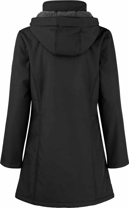 Flash-uitverkoop ???? BJØRNSON Signe Softshell Winterjas Parka Dames - Teddy - Maat 38 - Zwart ???? 4 Flash-uitverkoop ???? BJØRNSON Signe Softshell Winterjas Parka Dames - Teddy - Maat 38 - Zwart ???? - Afbeelding 2