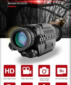 Flash-uitverkoop ???? DrPhone MONO2 - Monoculaire Nachtzicht Telescoop 720P - 5X35 - Optische Digitale Nachtvision - Infrarood HD Met Foto/Video-opname/Afspelen/Functie - Nightvision Zwart ???? -Hendi Shop 534x840 1