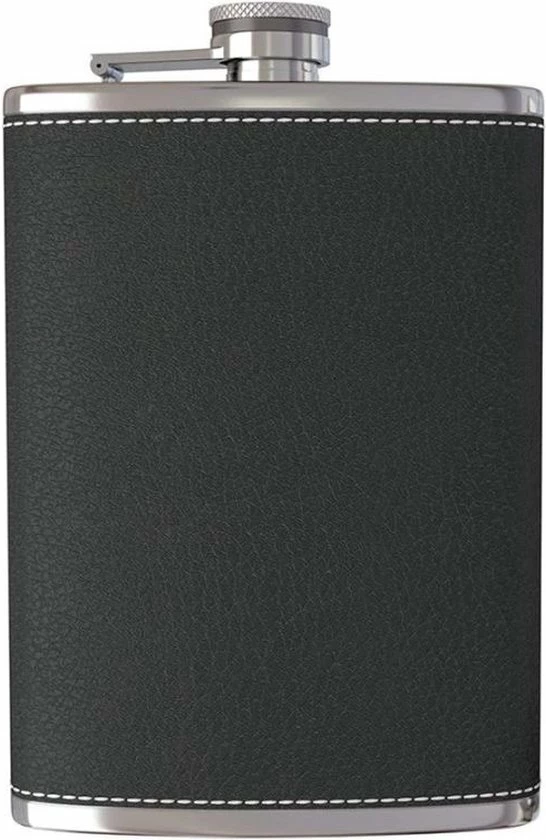 Beste deal ???? Merkloos Zwart Kunstlederen RVS Heupfles - Veldfles Zwart Leder - Platvink - Zakflacon - Heupflacon Zwart Leer- Drankfles - Drankflacon - PU Leren Zakfles - Leather ???? 3 Beste deal ???? Merkloos Zwart Kunstlederen RVS Heupfles - Veldfles Zwart Leder - Platvink - Zakflacon - Heupflacon Zwart Leer- Drankfles - Drankflacon - PU Leren Zakfles - Leather ????