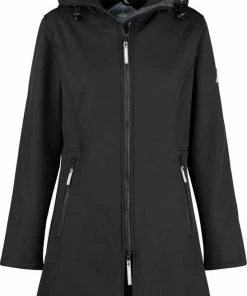 Flash-uitverkoop ???? BJØRNSON Signe Softshell Winterjas Parka Dames - Teddy - Maat 38 - Zwart ????
