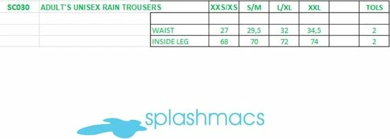 Hete verkoop ???? Splashmacs Waterdichte Regenbroek Voor Volwassenen Van Unisex (Geel) L/XL ???? 9 Hete verkoop ???? Splashmacs Waterdichte Regenbroek Voor Volwassenen Van Unisex (Geel) L/XL ???? - Afbeelding 7