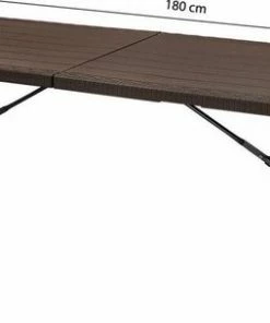 Goedkoopste ???? Viking Choice Opklapbare Tafel - 180 Cm Lang - Bruin ⭐