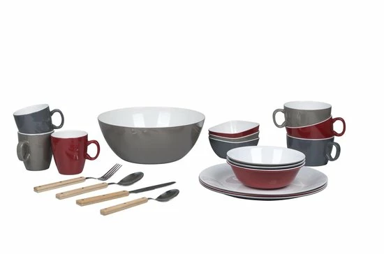 Beste Verkoop ???? Bo-Camp Slakom - 100% Melamine - Ø 25x10 Cm - Two-tone Taupe ✔️ 5 Beste Verkoop ???? Bo-Camp Slakom - 100% Melamine - Ø 25x10 Cm - Two-tone Taupe ✔️ - Afbeelding 3