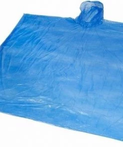 Nieuw ???? Merkloos 3x Wegwerp Regenponcho Blauw - Poncho ????