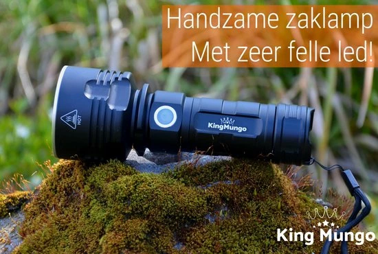 Beste Pirce ✔️ King Mungo KM-44 LED Oplaadbare Militaire Zaklamp - 1200 Lumen - Zwart ???? 7 Beste Pirce ✔️ King Mungo KM-44 LED Oplaadbare Militaire Zaklamp - 1200 Lumen - Zwart ???? - Afbeelding 5
