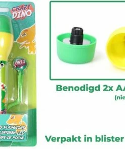 Nieuw ???? Kids Licensing Zaklamp Dino Voor Kinderen | Nachtlamp Dinosaurus LED + 10 Gratis Dino Stickers | Werkt Op 2 AA Batterijen | 16cm | FL03 ???? -Hendi Shop 550x386 8