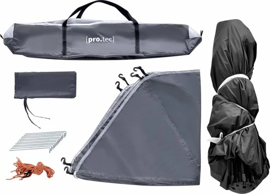Coupon ???? Pro.tec Tent Nybro Automatisch 240x205x140 Cm Grijs ???? 4 Coupon ???? Pro.tec Tent Nybro Automatisch 240x205x140 Cm Grijs ???? - Afbeelding 2