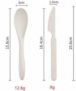 Goedkoopste ???? Mes Lepel Vork Set - Portable Doosje - Herbruikbaar - Ecofriendly - Met Beschermhoes - Groen - Usables ???? -Hendi Shop 550x401 5