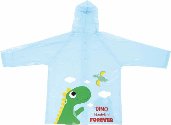 Promo ✔️ Zaska Regenponcho Dino Junior Pvc Lichtblauw Maat 104/110 ???? 4 Promo ✔️ Zaska Regenponcho Dino Junior Pvc Lichtblauw Maat 104/110 ???? - Afbeelding 2
