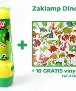 Nieuw ???? Kids Licensing Zaklamp Dino Voor Kinderen | Nachtlamp Dinosaurus LED + 10 Gratis Dino Stickers | Werkt Op 2 AA Batterijen | 16cm | FL03 ???? -Hendi Shop 550x405 6