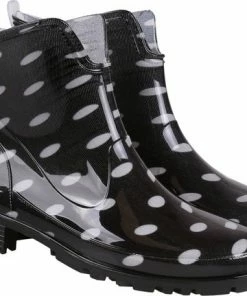 Beste deal ???? Zwarte, Korte Regenlaarzen Met Witte Stippen Van LEMIGO /MAAT 40 ????