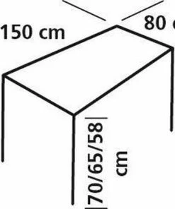 Beste Verkoop ???? Eurotrail Crouzet - Campingtafel ???? -Hendi Shop 550x432 2