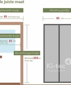 Begroting ???? Ki-tec Magnetisch Vliegengordijn | 85 X 205 Cm | Zelfsluitend | A Kwaliteit ✨ -Hendi Shop 550x433