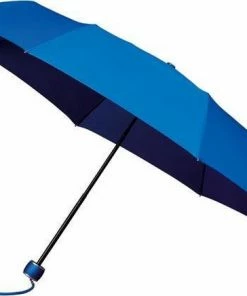Korting ✔️ MiniMAX Windproof Paraplu - Ø 100 Cm - Licht Blauw ⌛