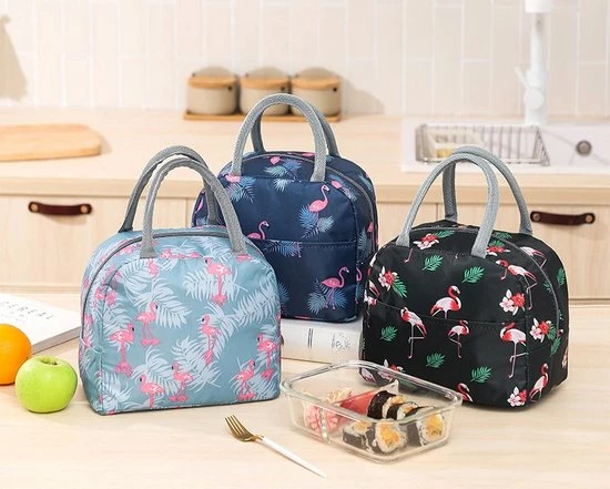 Groothandel ✨ Marishop Koeltas - Lunchtas - Volwassenen En Kinderen - Compact & Handig: Zomer - Picknick -School - Lunch - Werk - Zwart Flamingo ???? 7 Groothandel ✨ Marishop Koeltas - Lunchtas - Volwassenen En Kinderen - Compact & Handig: Zomer - Picknick -School - Lunch - Werk - Zwart Flamingo ???? - Afbeelding 5