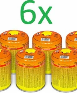 Begroting ???? SMH LINE® - 6 Stuks X 300 Gram Gasflessen - Cartouche - Schroefpatroon Schroefventiel - Easy Clic Cartouche- Gaspatroon - Camping Gasfornuis - Propaan Butaangas - Voor Gasbrander - Onkruidbrander ⌛