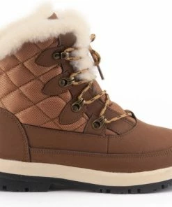 Kopen ???? Warmbat Abbott Snowboots - Maat 39 - Vrouwen - Bruin - Crème - Geel ✨