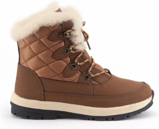 Kopen ???? Warmbat Abbott Snowboots - Maat 39 - Vrouwen - Bruin - Crème - Geel ✨ 3 Kopen ???? Warmbat Abbott Snowboots - Maat 39 - Vrouwen - Bruin - Crème - Geel ✨
