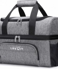Goedkoopste ✨ Lifewit 20L Koeltas | 20 Liter | Opvouwbaar | Koelbox-Koeltas | Isolatietas/ Picknicktas Voor Levensmiddelen / Grijs ✔️