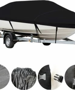 Beste deal ???? Merkloos Boothoes - Bootzeil - Afdekzeil Boot - Zwart - Maat AAA: 300-365 X 165 Cm ???? -Hendi Shop 550x464 2