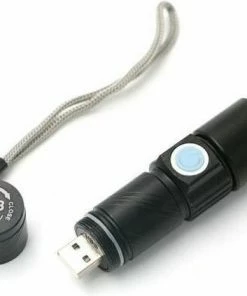 Beste Verkoop ⌛ ABC-Led LED Zaklamp Oplaadbaar Via USB - 9,5 Cm ????