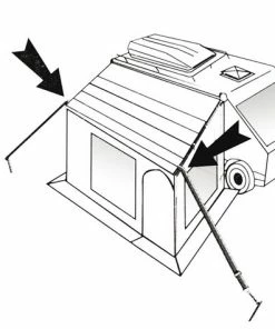 Groothandel ???? Bo-Camp - Stormband - Universeel - Clips - 2 Stuks - 3.5 Meter - Zwart ???? -Hendi Shop 550x475
