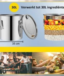 Begroting ❤️ Vevor™ Vevor® Destilleerapparaat - Destileerketel - Fermentatie Set - Distilleerketel Voor Alcohol - 12 Liter - RVS ???? 14 Begroting ❤️ Vevor™ Vevor® Destilleerapparaat - Destileerketel - Fermentatie Set - Distilleerketel Voor Alcohol - 12 Liter - RVS ???? -Hendi Shop 550x478 3