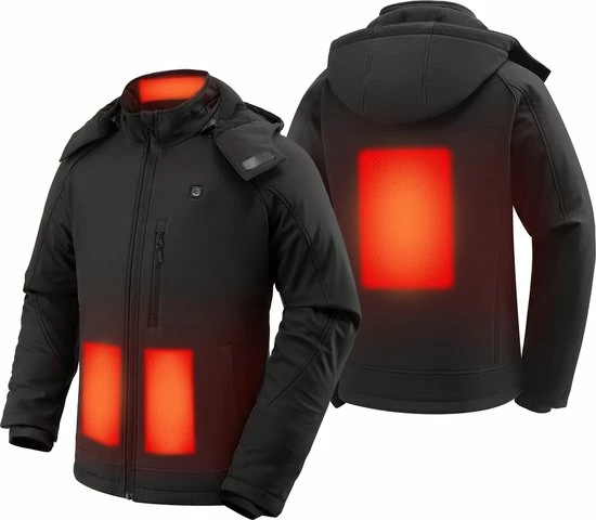 Beste Verkoop ???? Sailwind Verwarmde Jas / Soft Shell / Heren / Zwart Incl. Powerbank ✨ 6 Beste Verkoop ???? Sailwind Verwarmde Jas / Soft Shell / Heren / Zwart Incl. Powerbank ✨ - Afbeelding 4