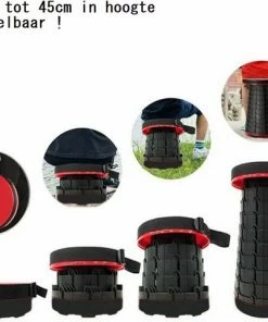 Coupon ✔️ Ever Home Kampeerkruk - Uitschuifbare Kruk - Oranje/Zwart- Tot 120 Kg - Travel Stool - Opvouwbare Campingkruk - Inklapbaar Krukje - Telescopische Kruk - Camping - Outdoor ???? -Hendi Shop 550x481