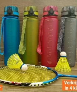 Promo ???? Drinkfles 1 Liter - Sport Drinkbus Bidon 1000 Ml Blauw - King Mungo KMDF007 ???? -Hendi Shop 550x490 1