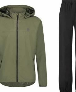 Hete verkoop ???? AGU GO Regenpak Essential Dames & Heren - Groen - L - Waterdicht & Ademend ????
